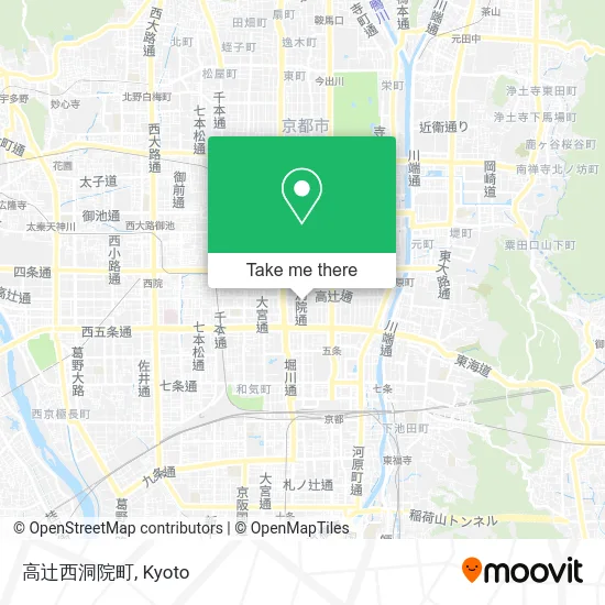 Takatsuji West Horikawa Town map