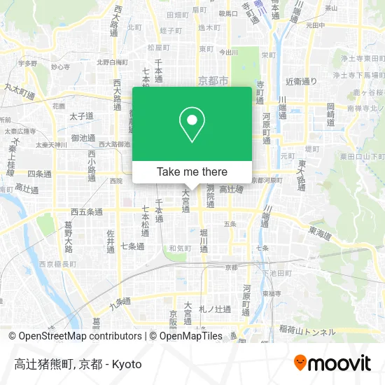 高辻猪熊町 map