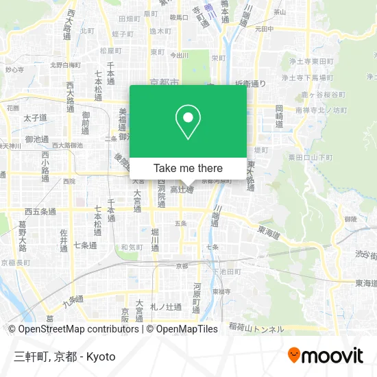 三軒町 map