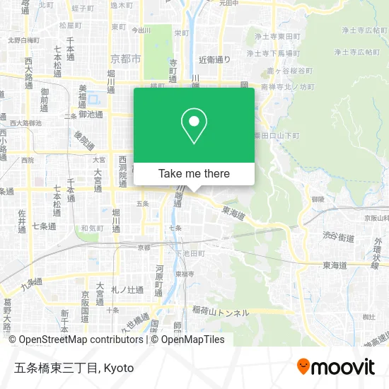 五条橋東三丁目 map