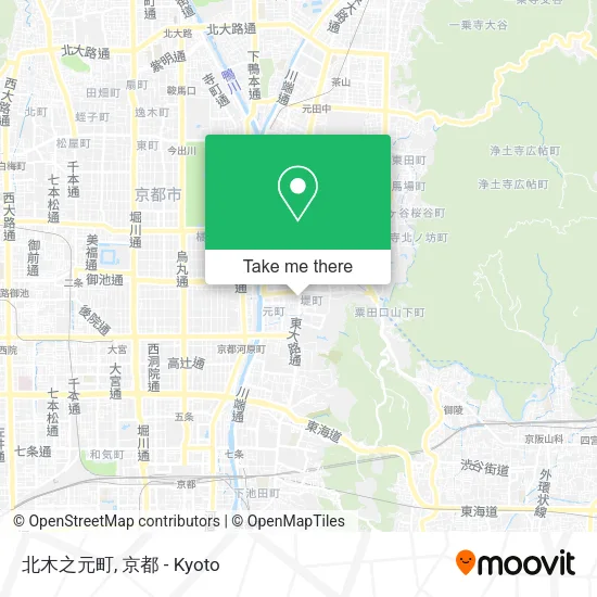 北木之元町 map