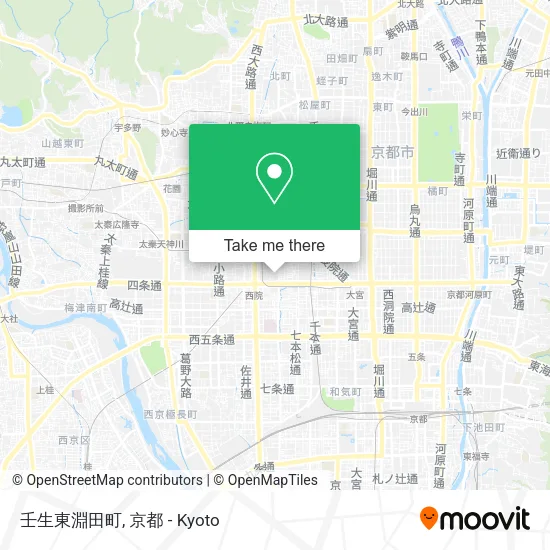 壬生東淵田町 map