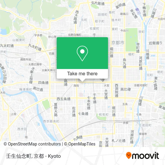 壬生仙念町 map