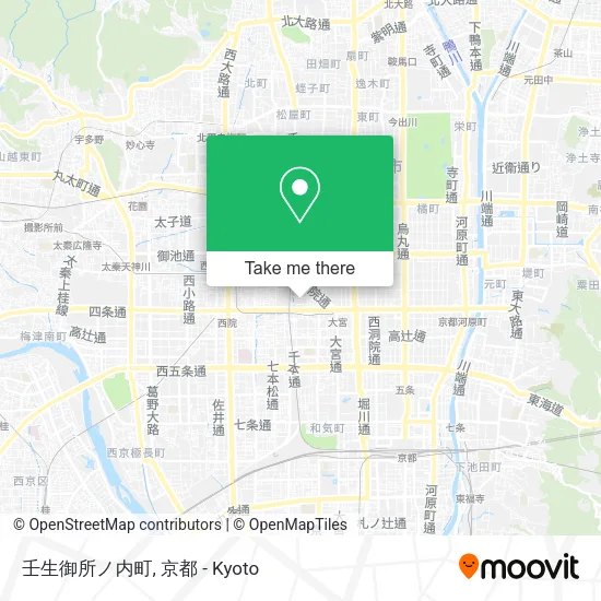 壬生御所ノ内町 map