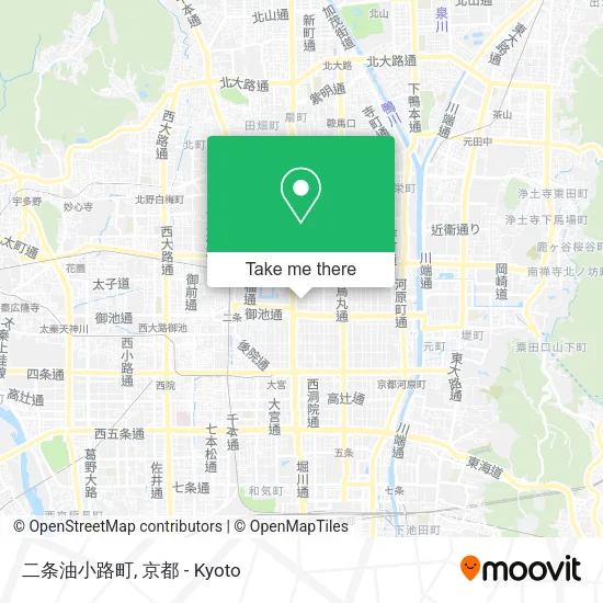 二条油小路町 map