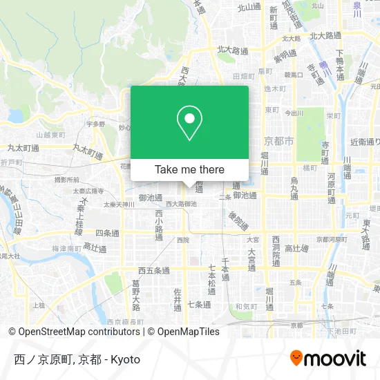 West Kyoto Original Town map