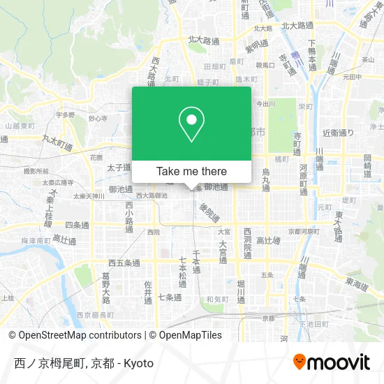 西ノ京栂尾町 map