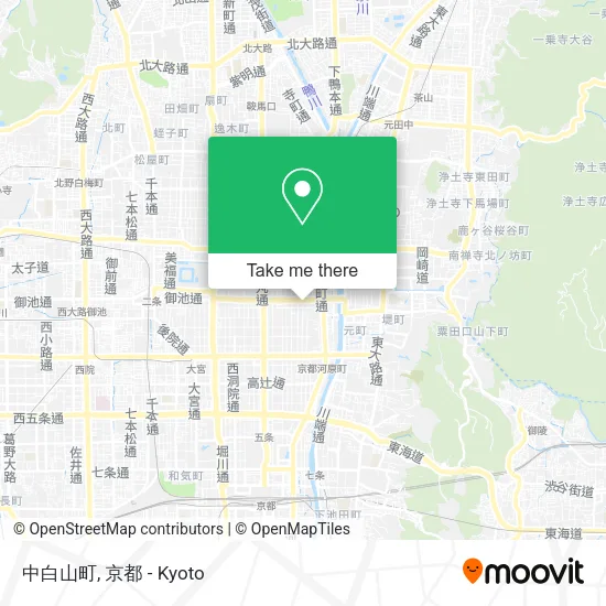 Naka Shirayama-cho map