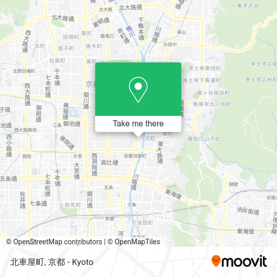 Kita Kurumaya Town map