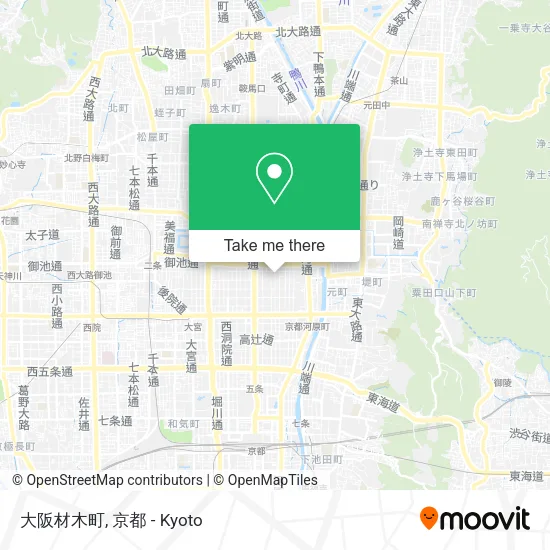 大阪材木町 map