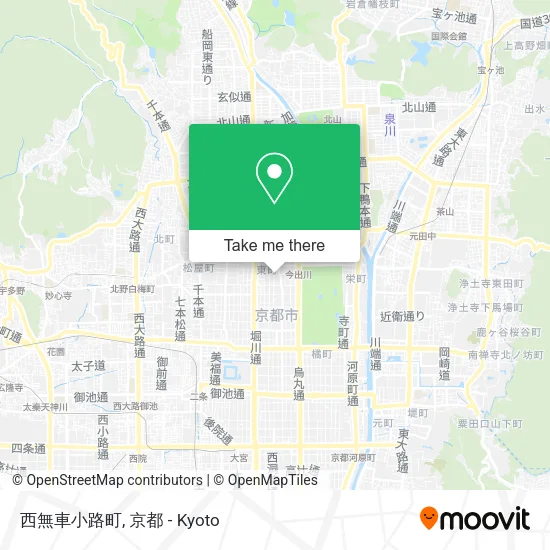 西無車小路町 map