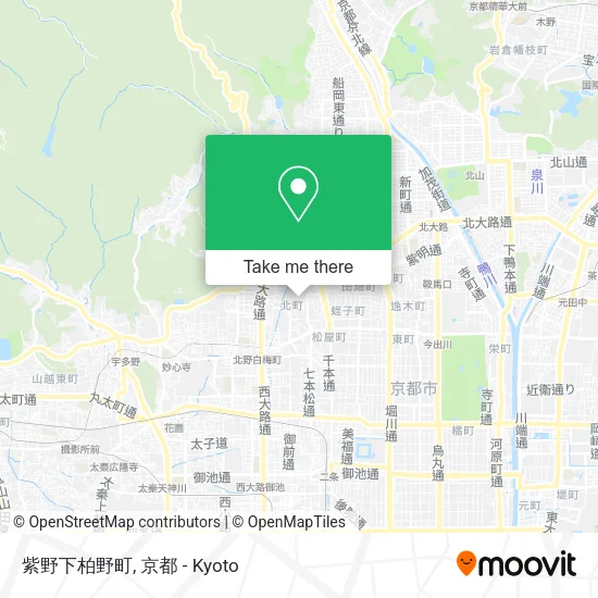 紫野下柏野町 map