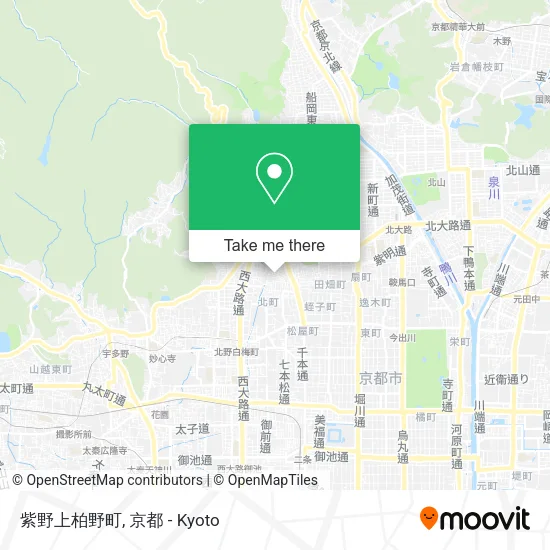 紫野上柏野町 map