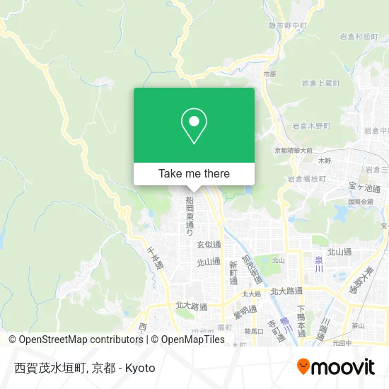 西賀茂水垣町 map