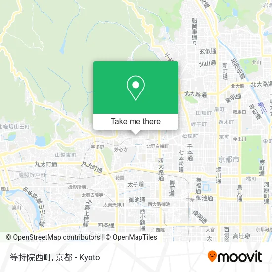 Toji-in West Town map