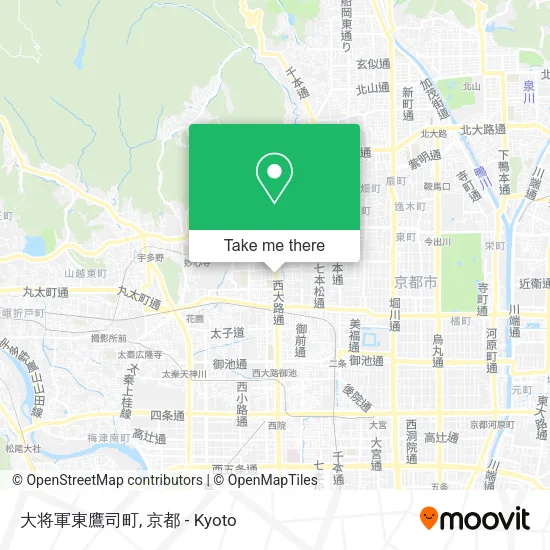 大将軍東鷹司町 map