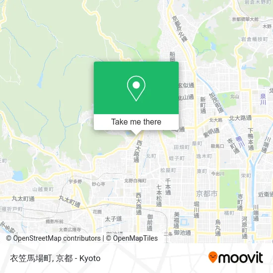 衣笠馬場町 map