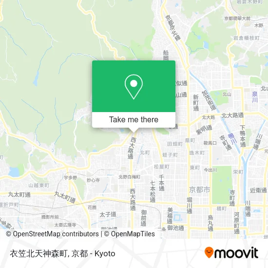 衣笠北天神森町 map