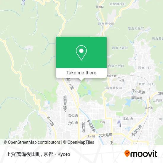 上賀茂備後田町 map