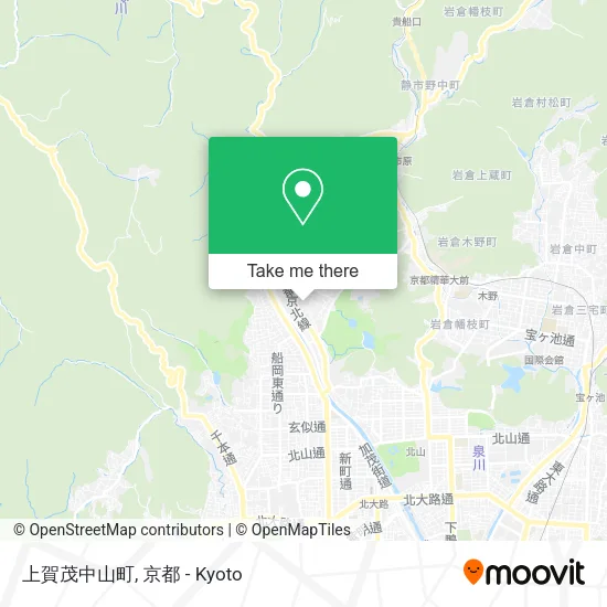 上賀茂中山町 map