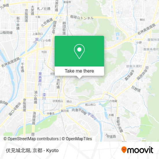 伏見城北堀 map