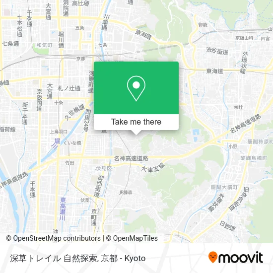 深草トレイル 自然探索 map