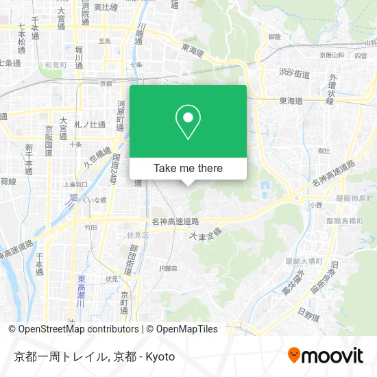 Kyoto Circumference Trail map