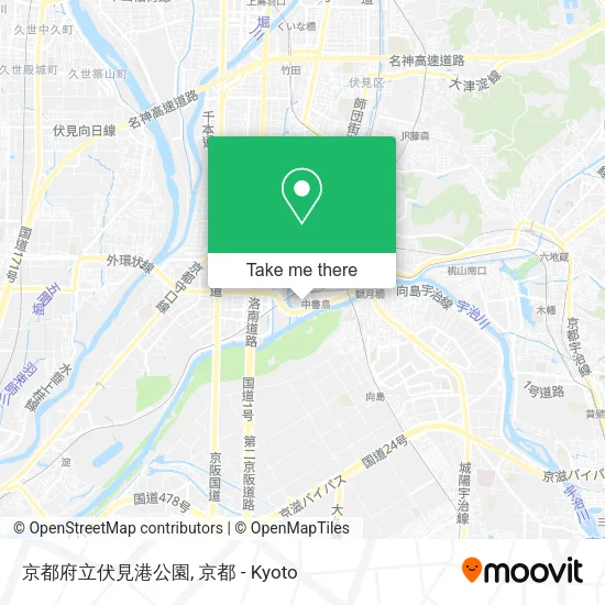 Kyoto Prefectural Fushimi Port Park map