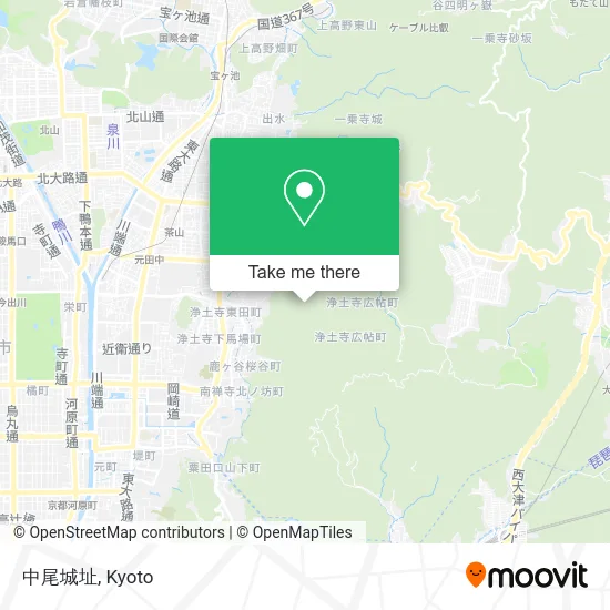 Nakao Castle Site map