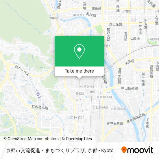 Kyoto City Exchange Promotion and Town Development Plaza map