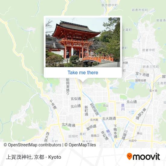上賀茂神社 map
