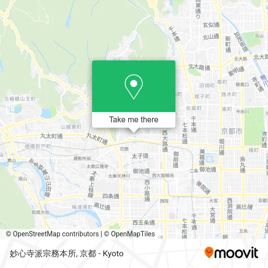 Myoshin-ji Sect Headquarters map