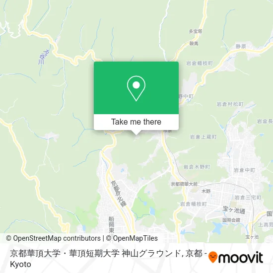 京都華頂大学・華頂短期大学 神山グラウンド map