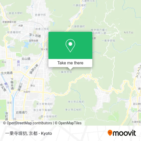 一乗寺堀切 map
