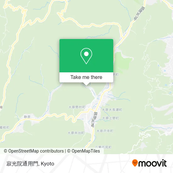 寂光院通用門 map