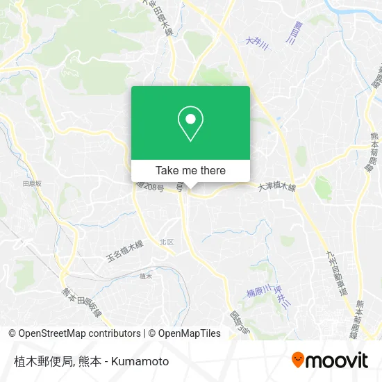 植木郵便局 map