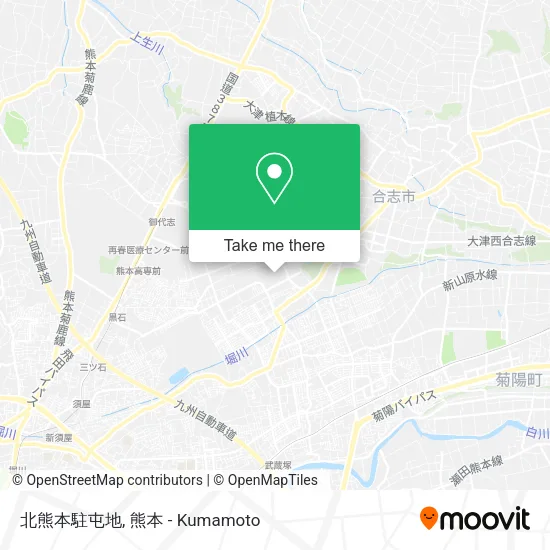 北熊本駐屯地 map