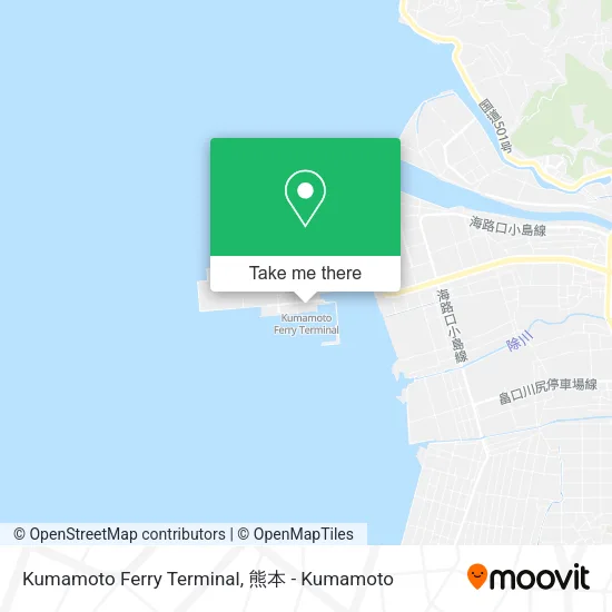 Kumamoto Ferry Terminal map