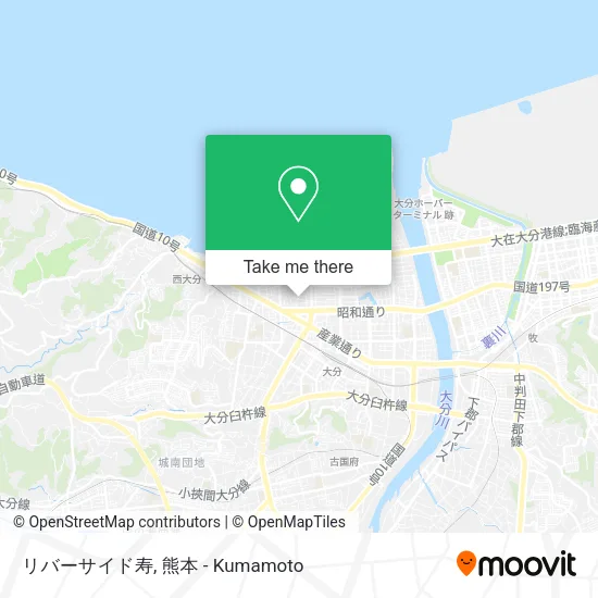 Riverside Sushi map
