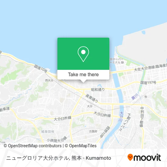 ニューグロリア大分ホテル map
