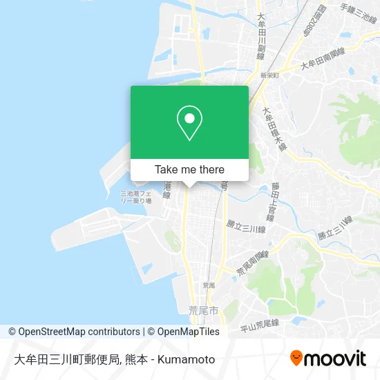 大牟田三川町郵便局 map