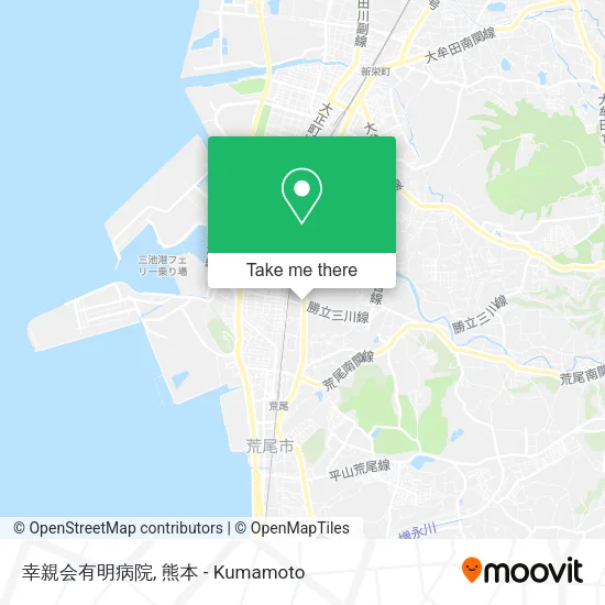 幸親会有明病院 map