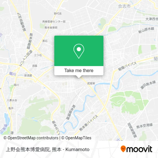 上野会熊本博愛病院 map
