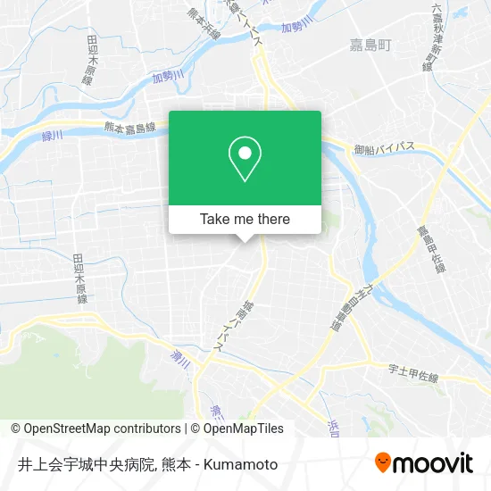 井上会宇城中央病院 map