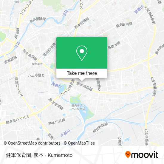 健軍保育園 map