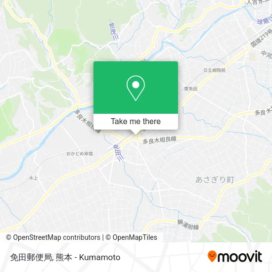 免田郵便局 map