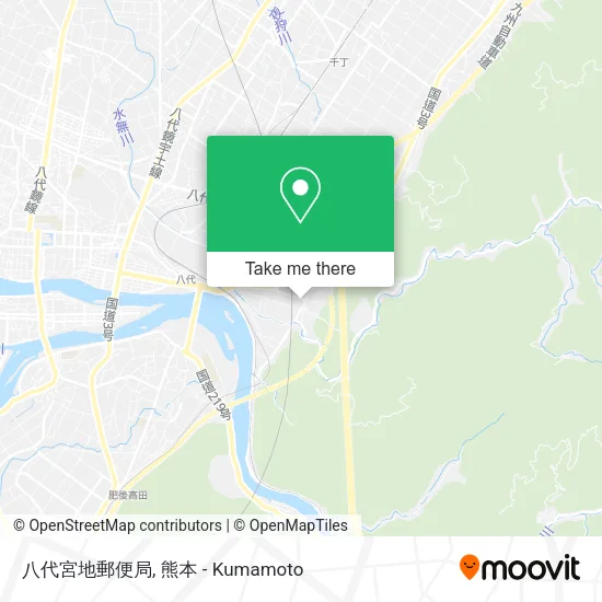 八代宮地郵便局 map