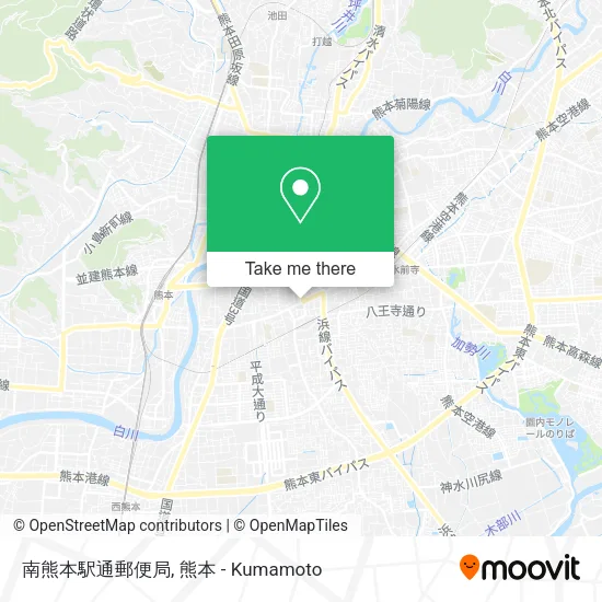 南熊本駅通郵便局 map
