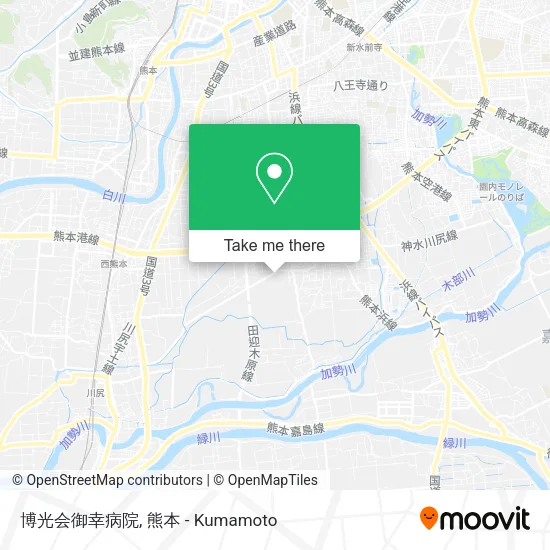 博光会御幸病院 map