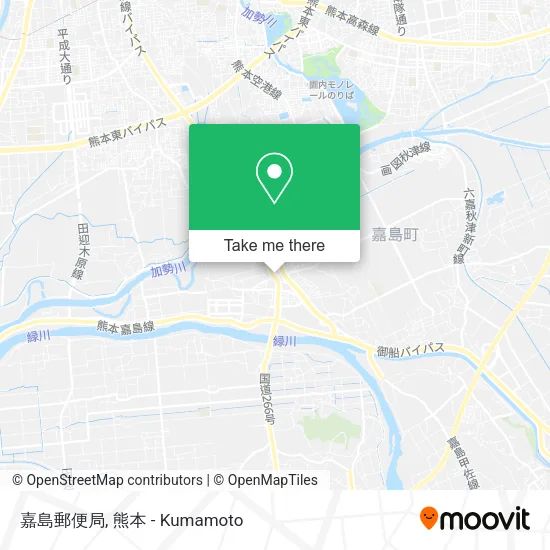 嘉島郵便局 map